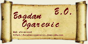 Bogdan Ogarević vizit kartica